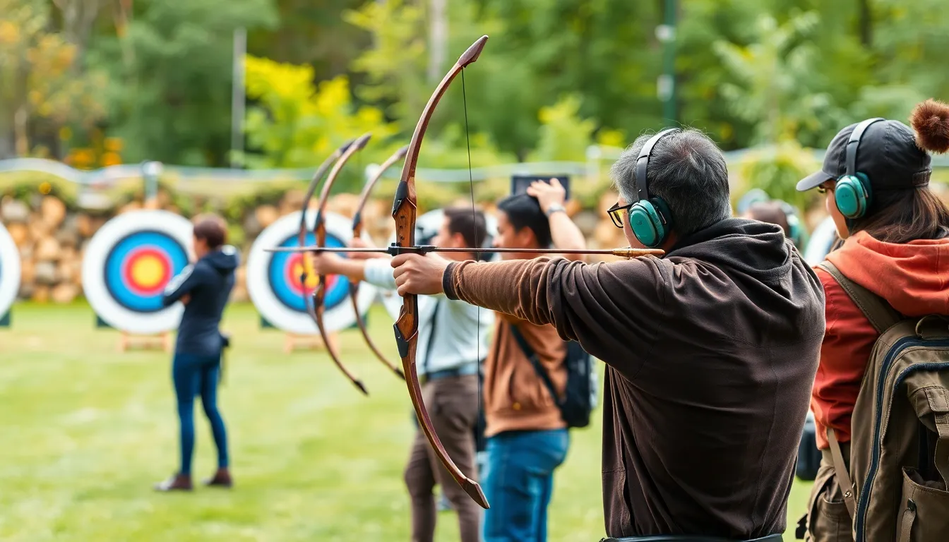 Professional archery training facility in Roseville with modern archery range and expert instructors teaching diverse students