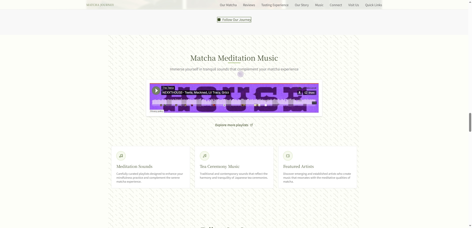 Example usage of SoundCloud